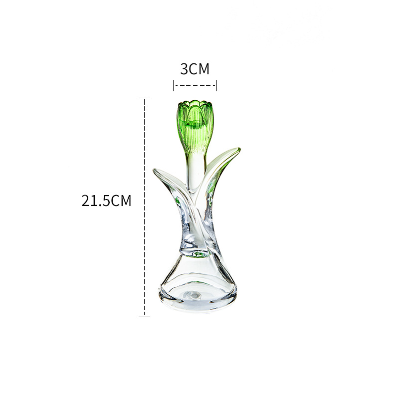 Crystal glass candle holder ornaments candle holder home 37 02