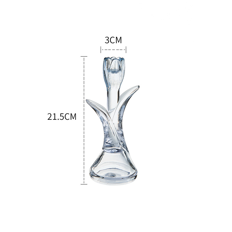 Crystal glass candle holder ornaments candle holder home 39