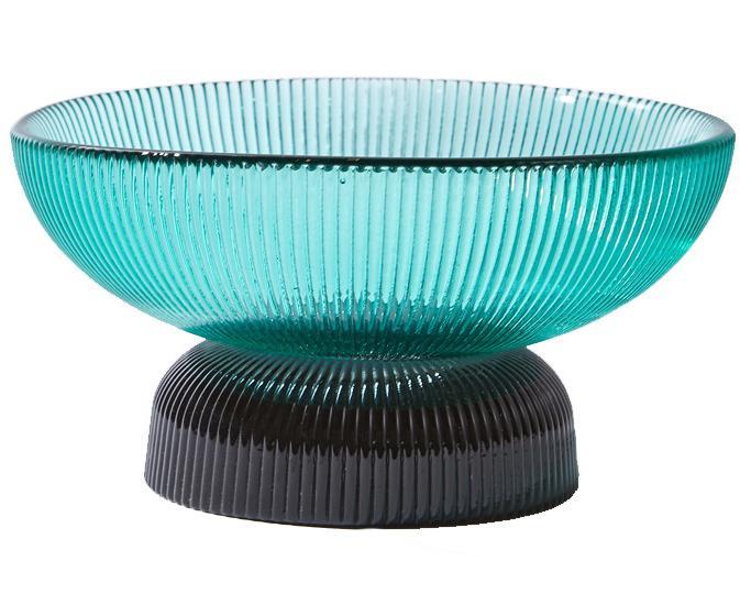 Crystal glass high-foot colorful high-foot fruit plate 11