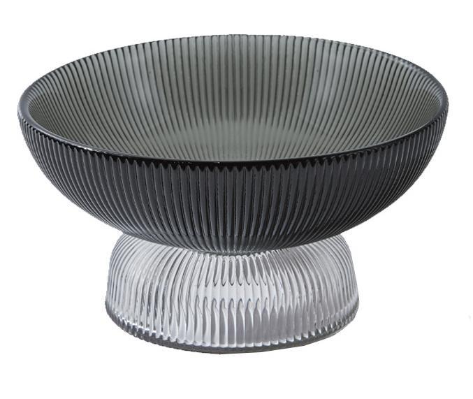 Crystal glass high-foot colorful high-foot fruit plate 12