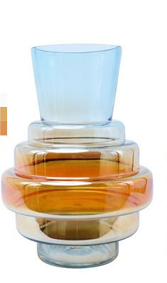 Gradient glass vase desktop decoration 23 02