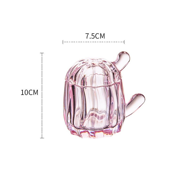 Home glass candle tray storage jar ornaments 54 02