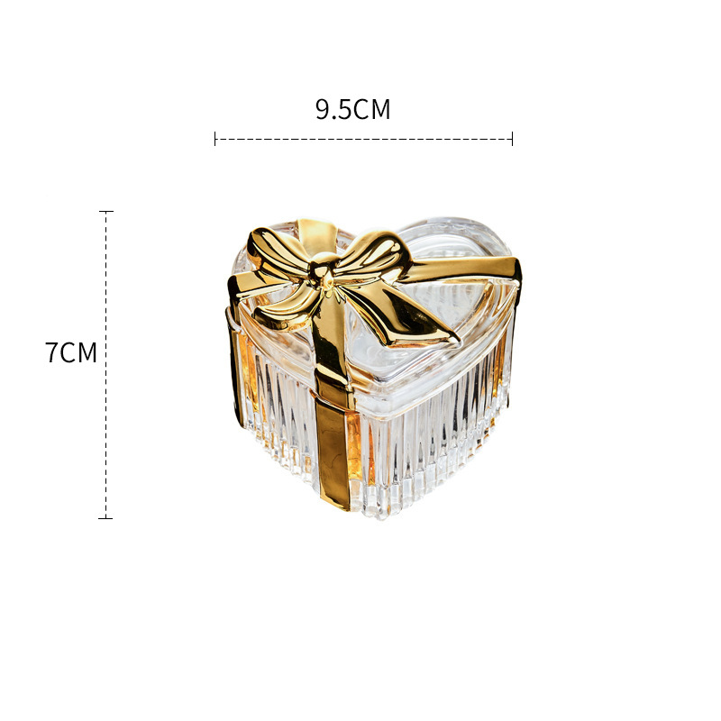 Necklace glass bow light luxury candle jar 59