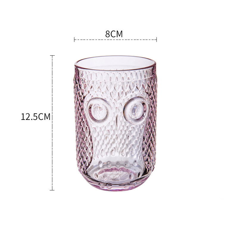 Pink Owl Glass Candlestick Ornaments Candy Jar Wine Glass 34 01