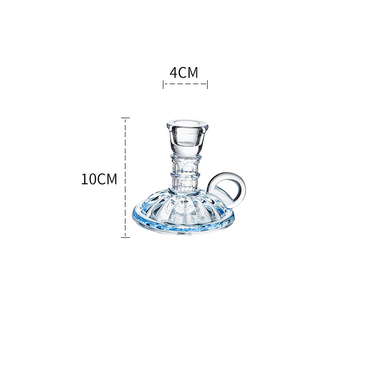 Romantic candlelight dinner glass candle holder 43 02