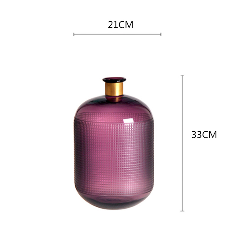 Textured glass vase ornaments 26 01